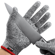 NoCry Premium Cut Resistant Gloves Food Grade — Level 5 Protection; Ambidextrous; Machine Washable; Superior Comfort and Dexterity; Lightweight; Complimentary eBook