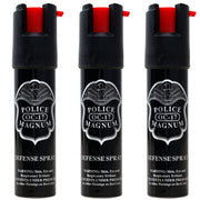 Police Magnum Compact Pepper Spray for Personal Safety - Maximum Heat Strength OC - Small, Discreet Carry Canister - Made in The USA-3 Pack 3/4oz TL