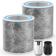 2 Pack HP102 Replacement Filter, Compatible with Shark HP102 & HP102PET & HC452 & HP132 & HC450 & HC451 & HC455, True HEPA for 99.97% of Particles, Compare Part #HE1FKPET, HE1FKBAS