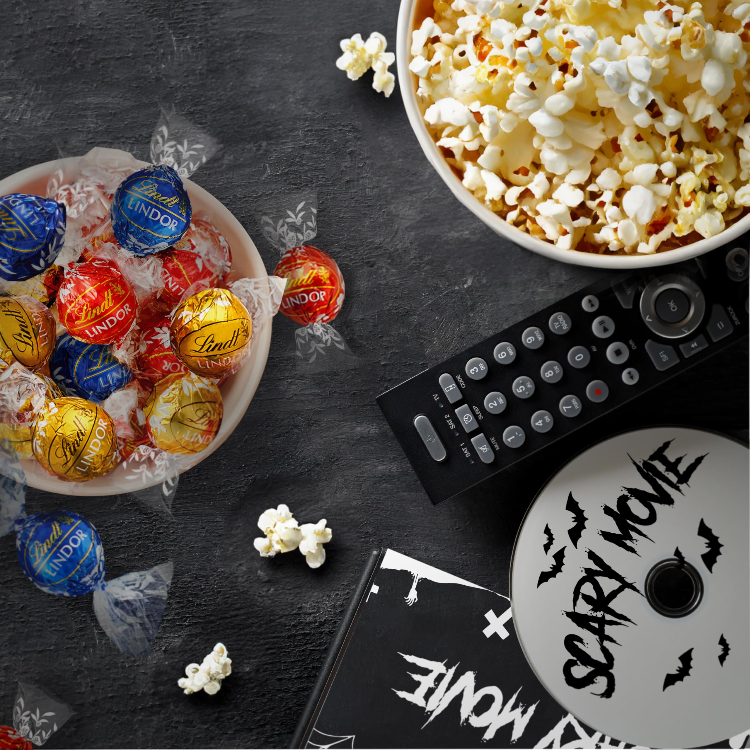 Lindt LINDOR Assorted Chocolate Candy Truffles, Halloween Candy Variety Pack, 15.2 oz. Bag