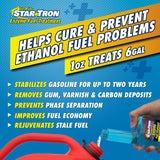 Star Tron Enzyme Fuel Treatment, Small Engine Formula, 16 Fl Oz â€“ Treats up to 96 Gals â€“ Gas Additive Rejuvenates & Stabilizes Old Gasoline, Cures & Prevents Ethanol Problems, Improves MPG & More