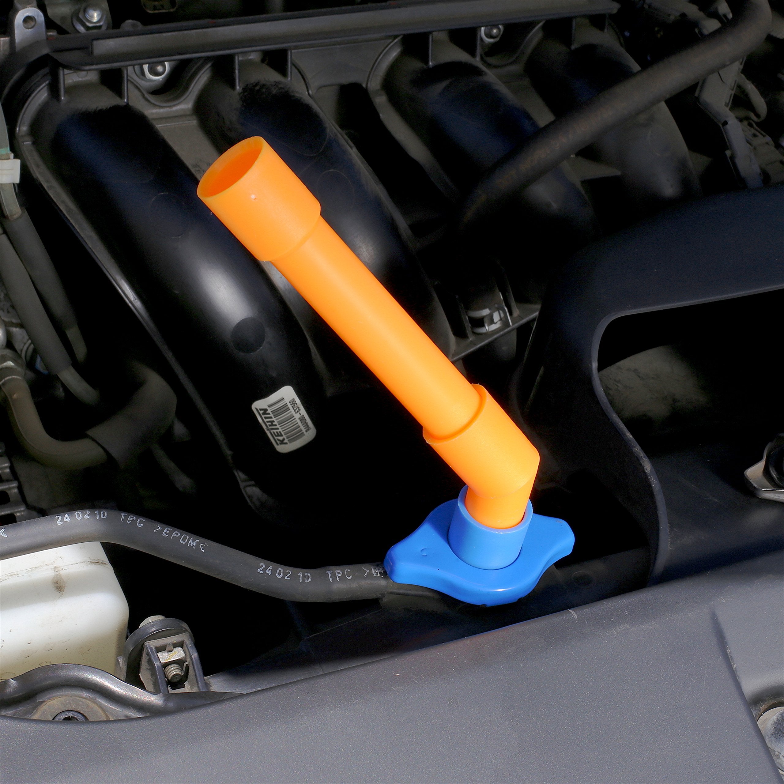 EPAuto Spill Proof Radiator Coolant Filling Funnel Kit