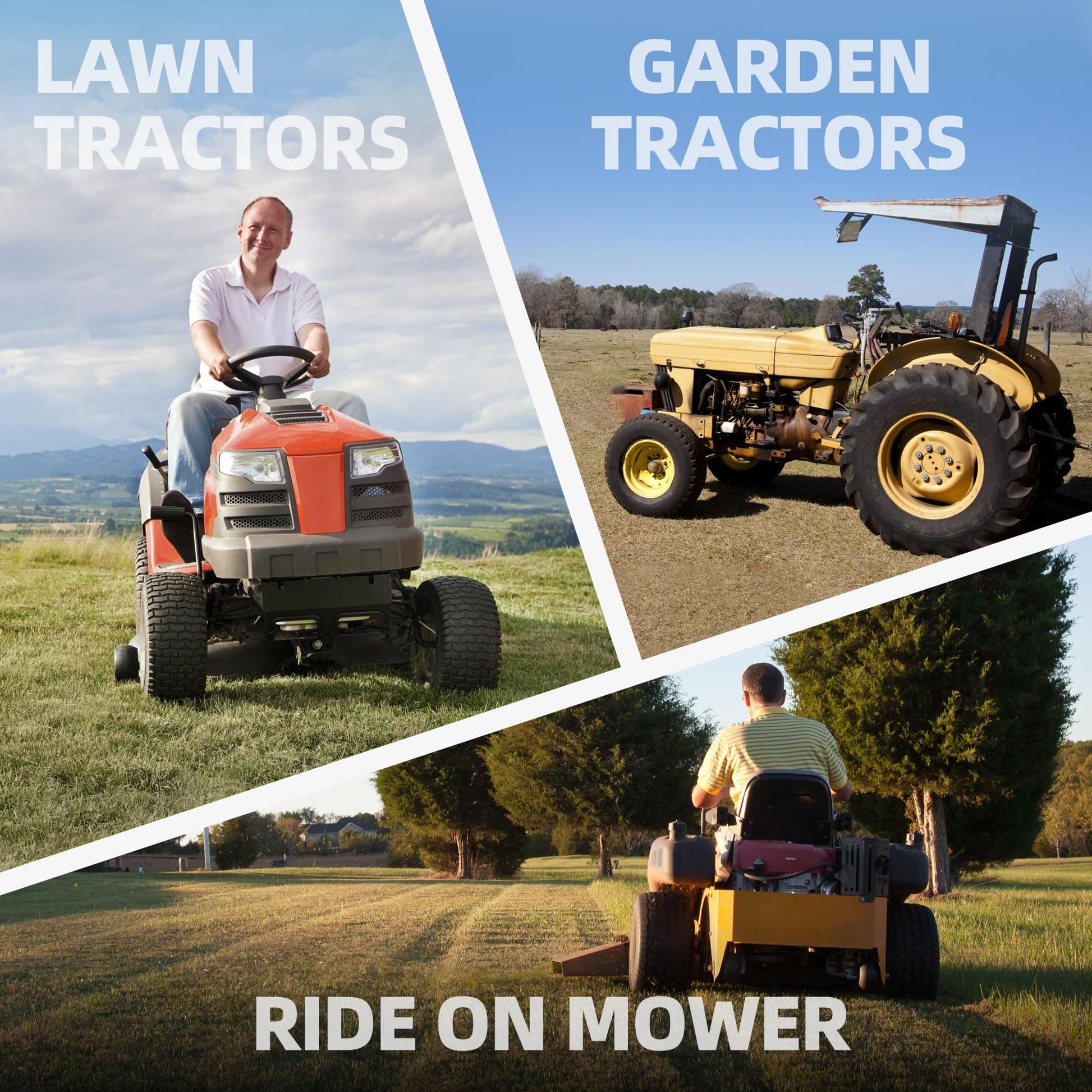 UPLUS U1 Riding Lawn Mower Battery, 12V 330CCA Garden Tractors Battery Maintenance Free AGM Batteries, Fit for John Deere, Cub Cadet, Husqvarna, Craftsman, Toro, Ariens, Poulan Pro and Troy-Bilt