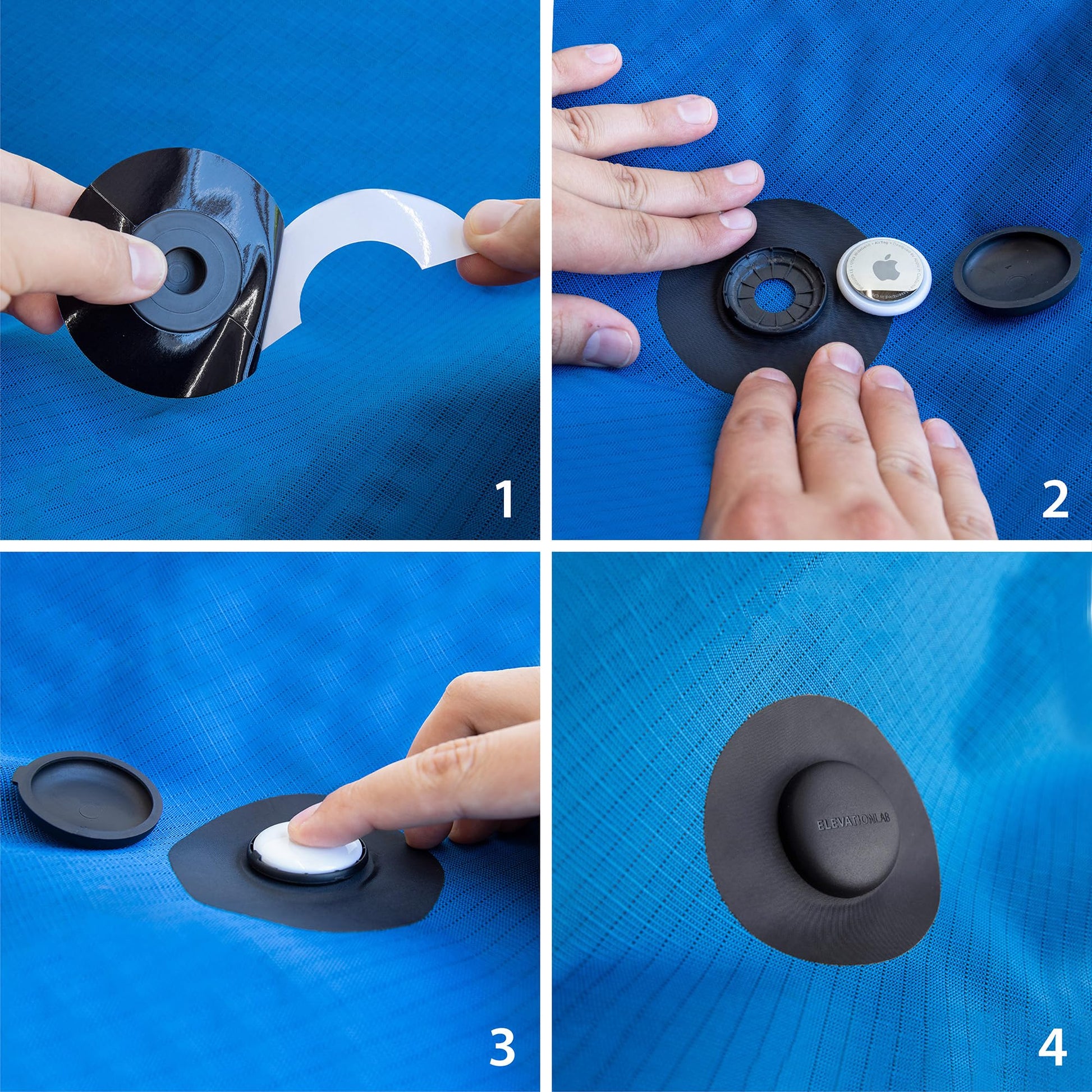 Elevation Lab AirTag Fabric Mount (2 Pack) - TagVault™ - The First AirTag Fabric Mount | Secure & Discreet | for Luggage, Purses, Backpacks, & Jackets