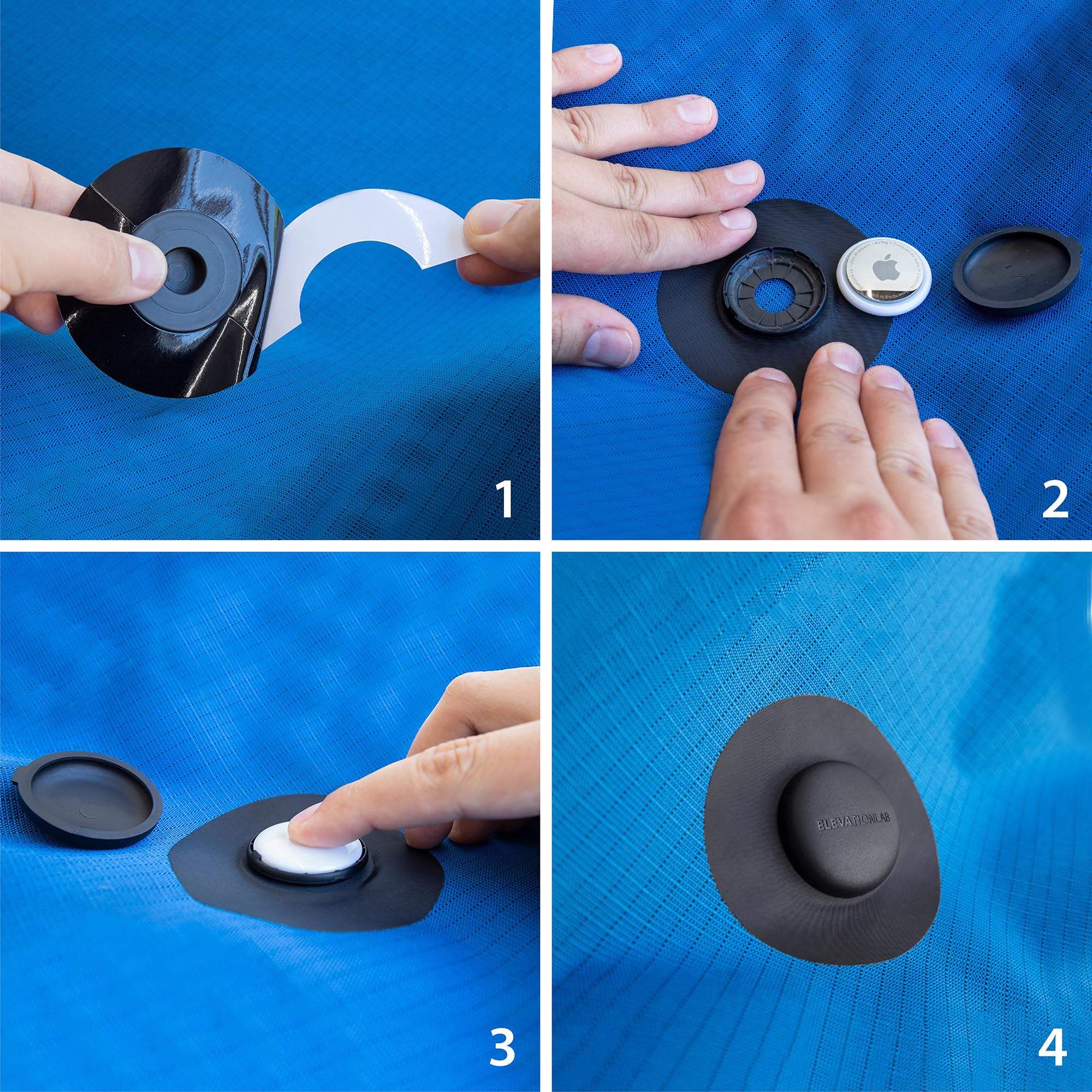 Elevation Lab AirTag Fabric Mount (2 Pack) - TagVault™ - The First AirTag Fabric Mount | Secure & Discreet | for Luggage, Purses, Backpacks, & Jackets