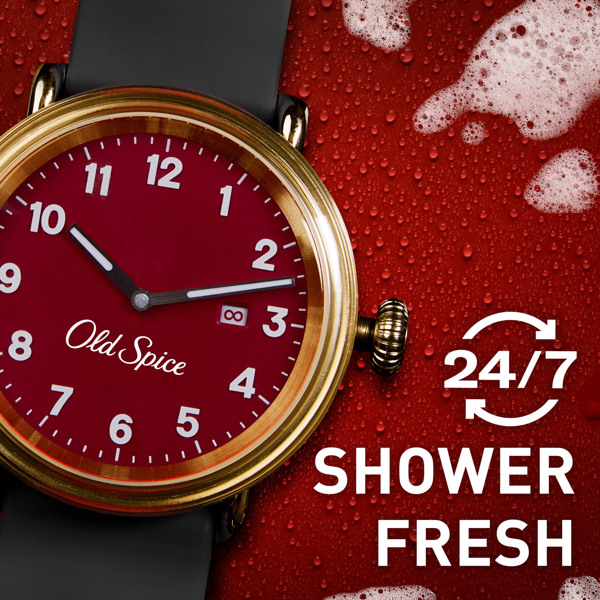 Old Spice Refreshing Body Wash for Men, 3X Defense, 24/7 Shower Fresh with Long Lasting Scent, Red Collection, Swagger with Cedarwood Scent, 24 oz (Pack of 2)