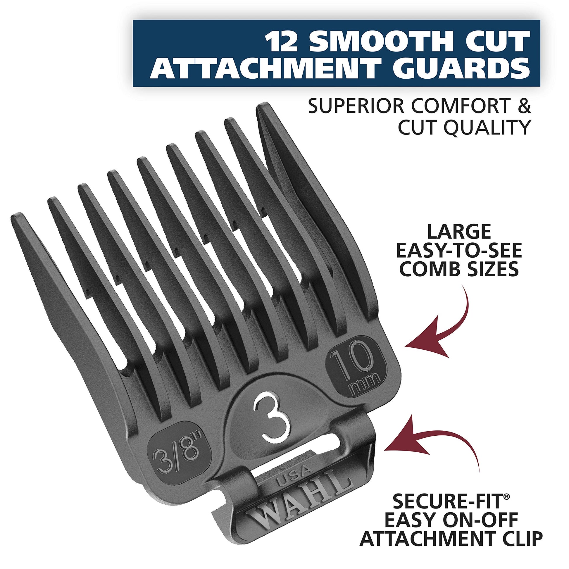 Wahl USA Clip ‘N Trim 2 in 1 Corded Hair Clipper with Pop Up Trimmer Kit, The Perfect Hair Clippers for Men’s Haircuts and Long Beard Touch Up Grooming – 79900-1501P