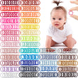 CÉLLOT 360PCS Baby Hair Ties, 36 Multicolors Elastic Hair Ties,2cm in Diameter No Crease Finger Rubber Hair Elastics,Small Thin Hair Ponytail Holders Hair Accessories for Baby Girls Toddlers Kids