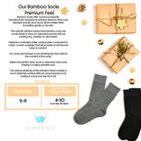 Winterlace Womens Soft Bamboo Rayon Viscose Dress Socks, 6 Pairs Trouser Socks Premium Thin Crew Socks Bulk Pack