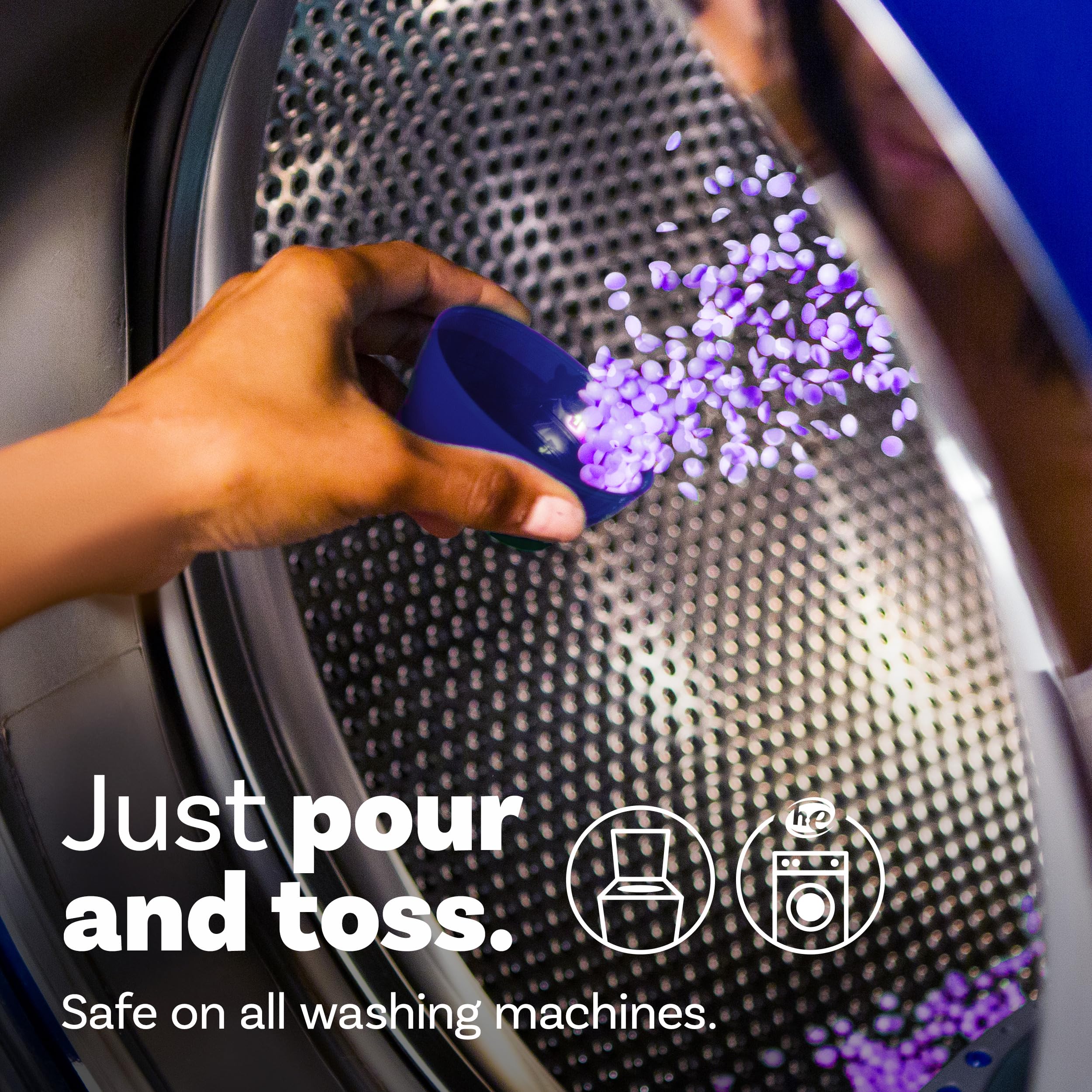 Downy Infusions In-Wash Laundry Scent Booster Beads, CALM, Soothing Lavender and Vanilla Bean, 24 oz