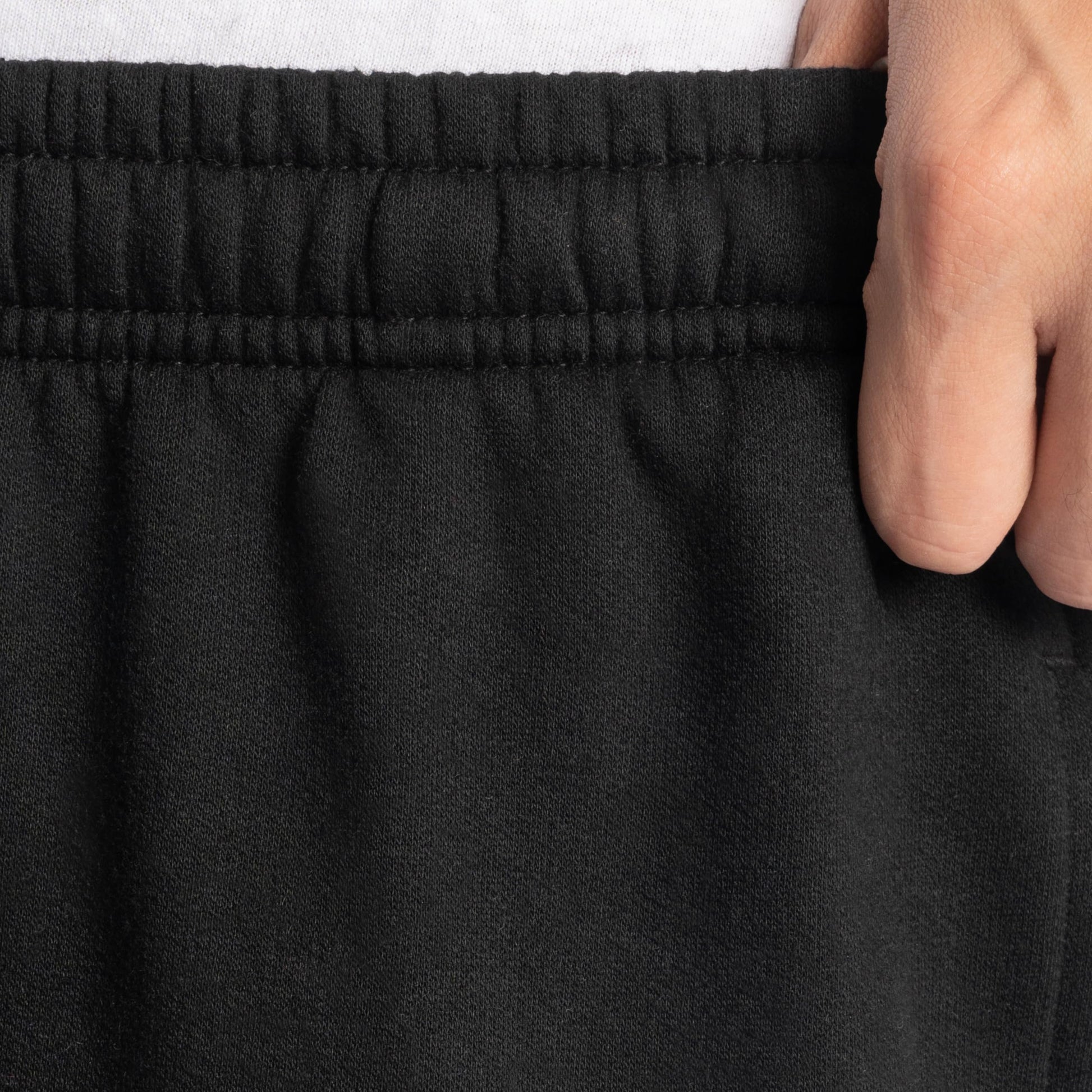Fruit Of The Loom Mens Eversoft Fleece Elastic Bottom With Pockets, Relaxed Fit, Moisture Wicking, Breathable Sweatpants, Black, Large US
