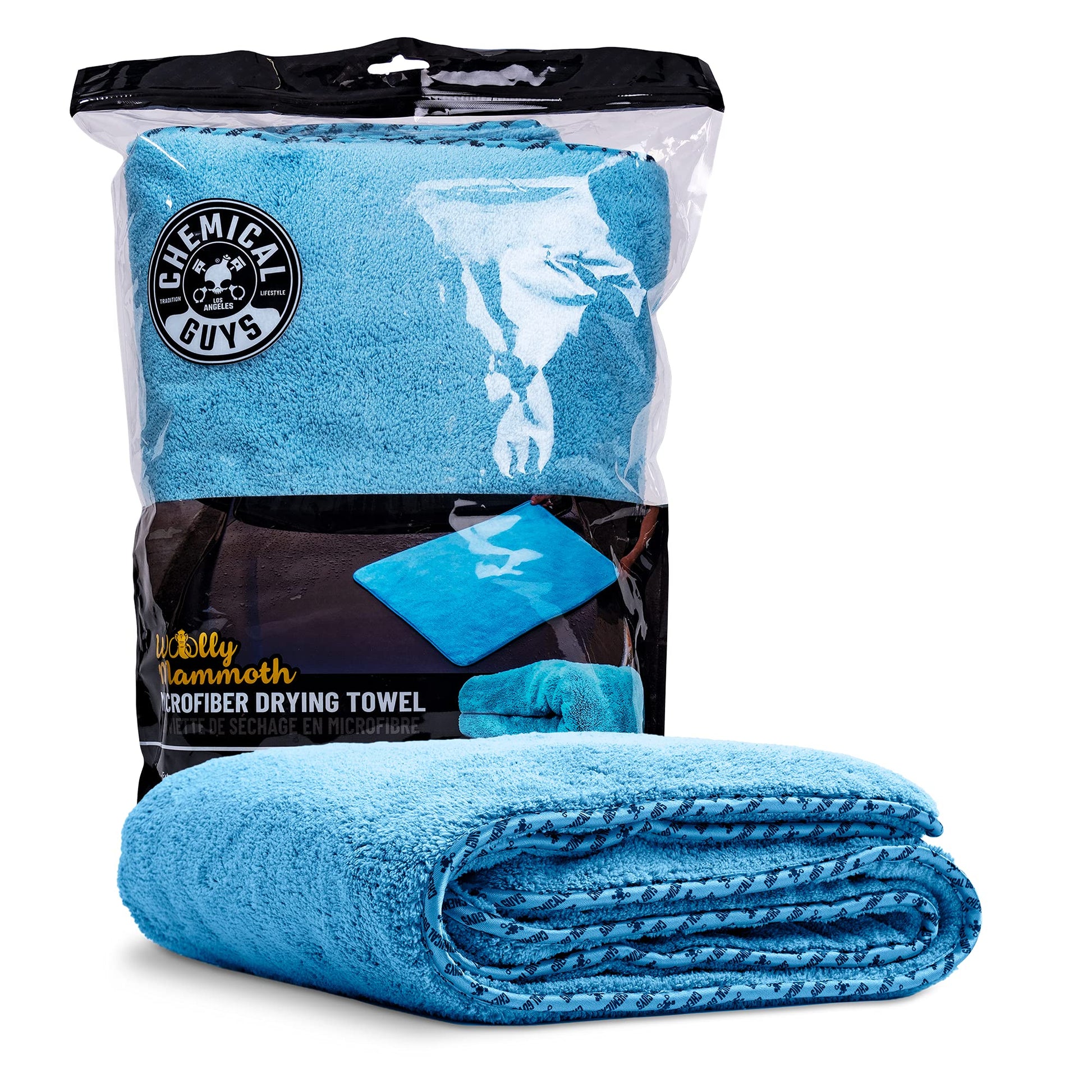 Chemical Guys MIC1995 Woolly Mammoth Large, Super Absorbent and Soft Microfiber Towels for Cars - 36" x 25" Gray, Ideal for Car Lovers and Auto Enthusiasts - Car Detailing Towels