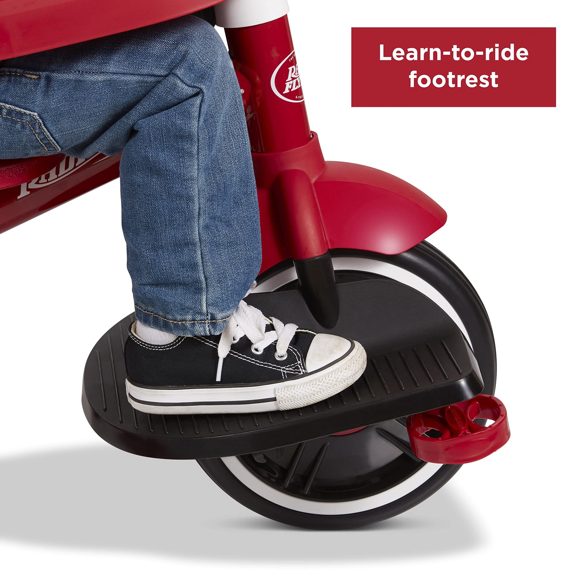 Toddler Bike, Kids Bike, Tricycle Toddler Toys for Ages 2-4, Baby Toy, Radio Flyer 4-in-1 Stroll 'N Trike, for Ages 1-5 Years, Red (Amazon Exclusive)