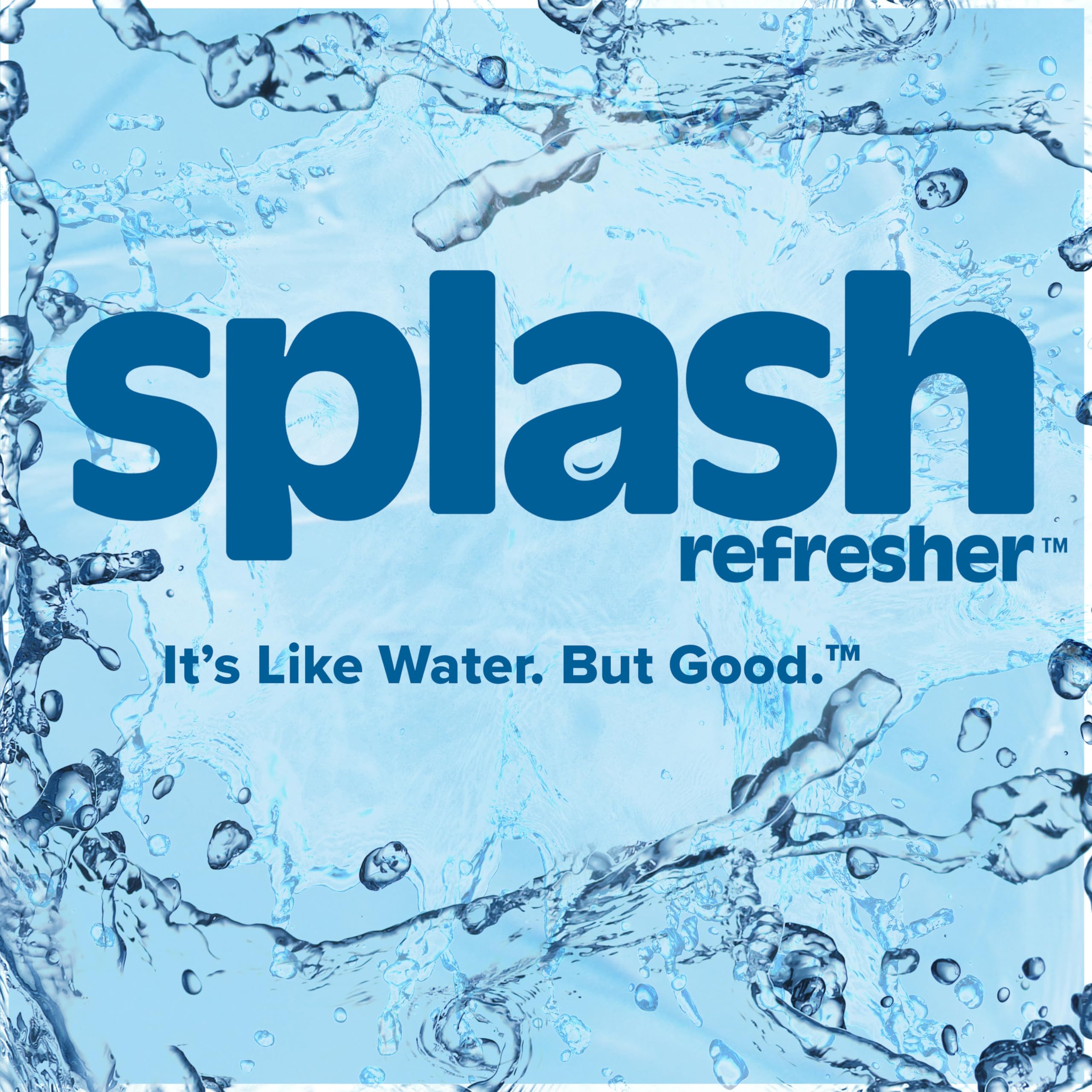 Splash Refresher Flavored Water Bottles, Lemon Flavor - 6-Pack, 16.9 Fl Oz - Refreshing Flavored Bottled Water with Electrolytes - Zero Sugar & Zero Calories
