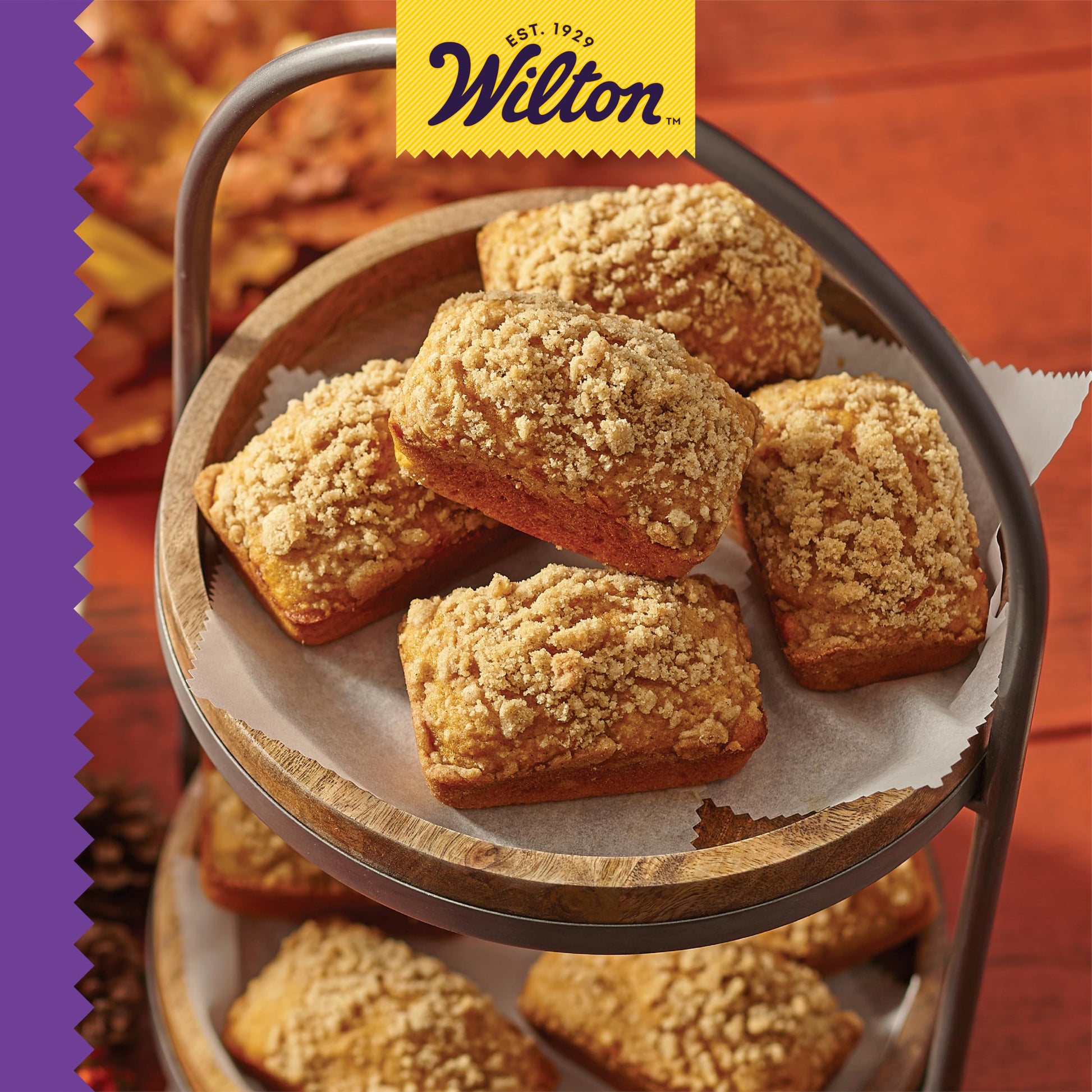 Wilton Gold Premium Non-Stick Warp-Resistant Bakeware, Made without PFAs, Mini Loaf Pan, 8-cavity, 15 x 10 x 1.5 in, Packaging May Vary