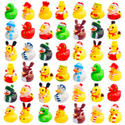 36 Pcs Christmas Rubber Ducks,Baby Showers Accessories Jeep Duckies Bath Toys for Kids Christmas Party Favors,Gift Exchange,Christmas Stocking Stuffers(Christmas)
