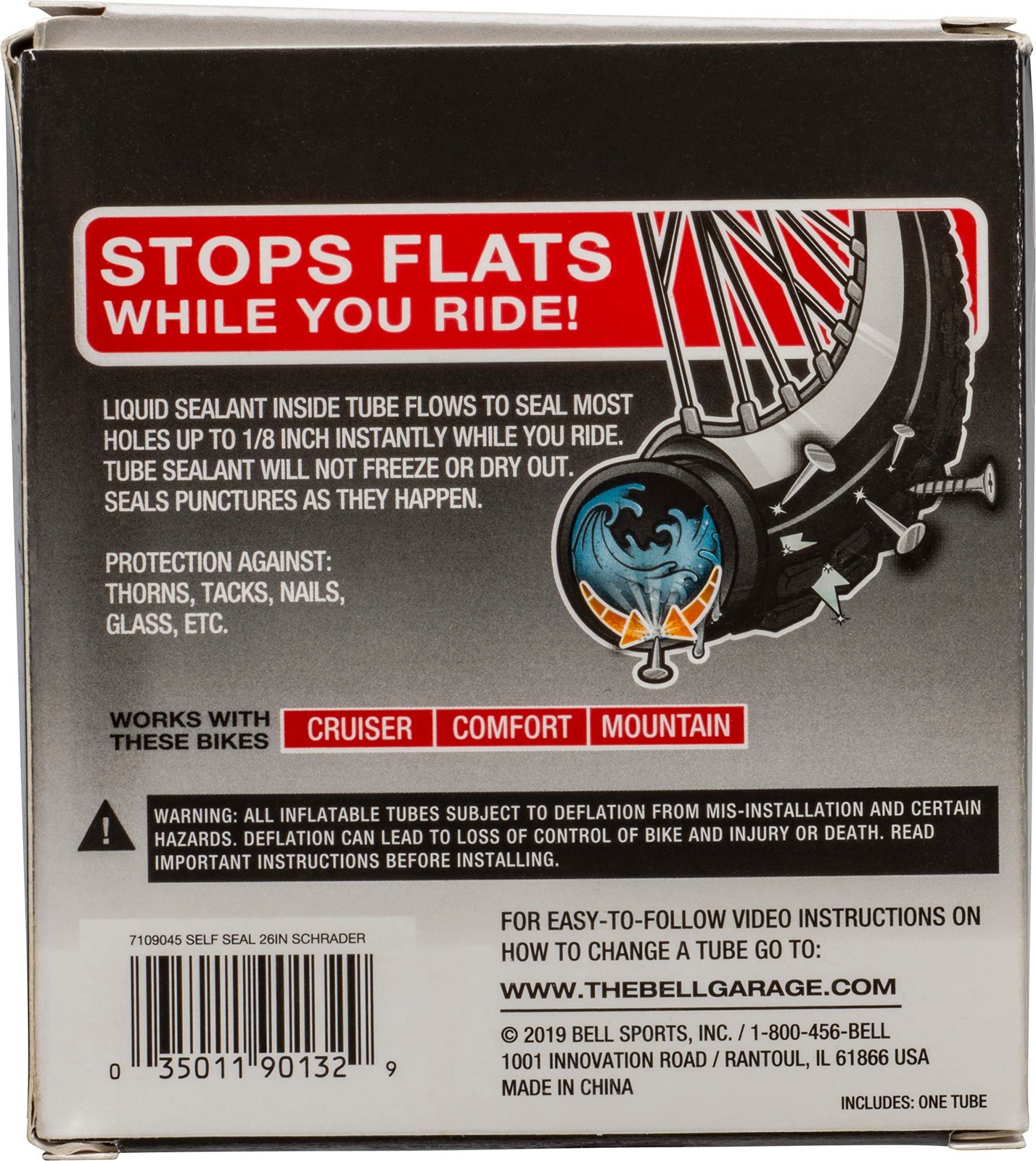 Bell SELF Sealing Tube 26 x 1.75-2.25-Inch (7064251)