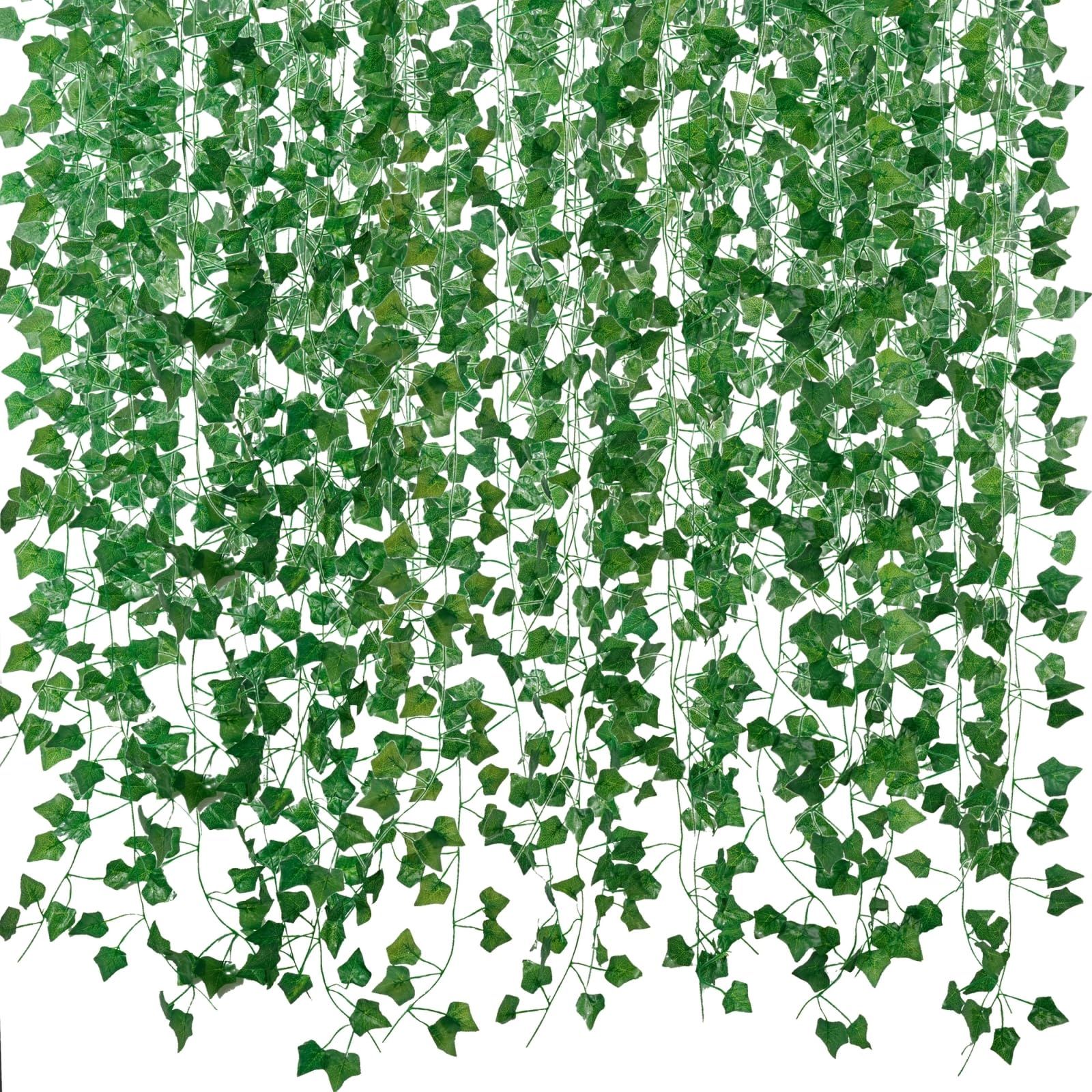 Freyalife Fake Vines for Room Decor(12 Pack 84 Feet) Aesthetic Artificial Plant Ivy Leaves Hanging Greenery Garlands for Home Bedroom Wall Wedding Christmas Party Office Patio Outdoor Garden Décor