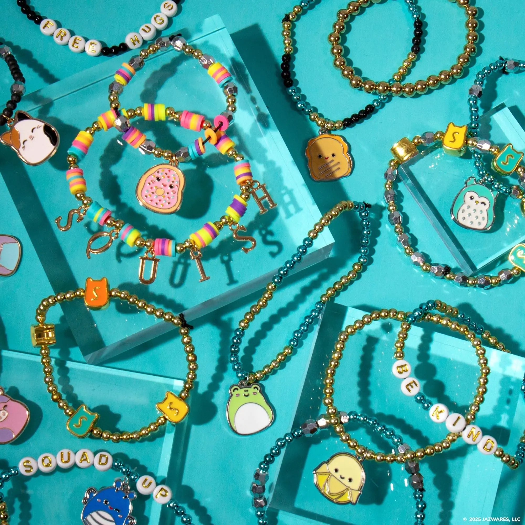 Squishmallows Original Bracelet Design Set, Cute & Friendship Bracelet Kit, Jewelry Making Kit, Charm Bracelet Making Kit, Beading & Jewelry Making, Friendship Bracelet Making Kit