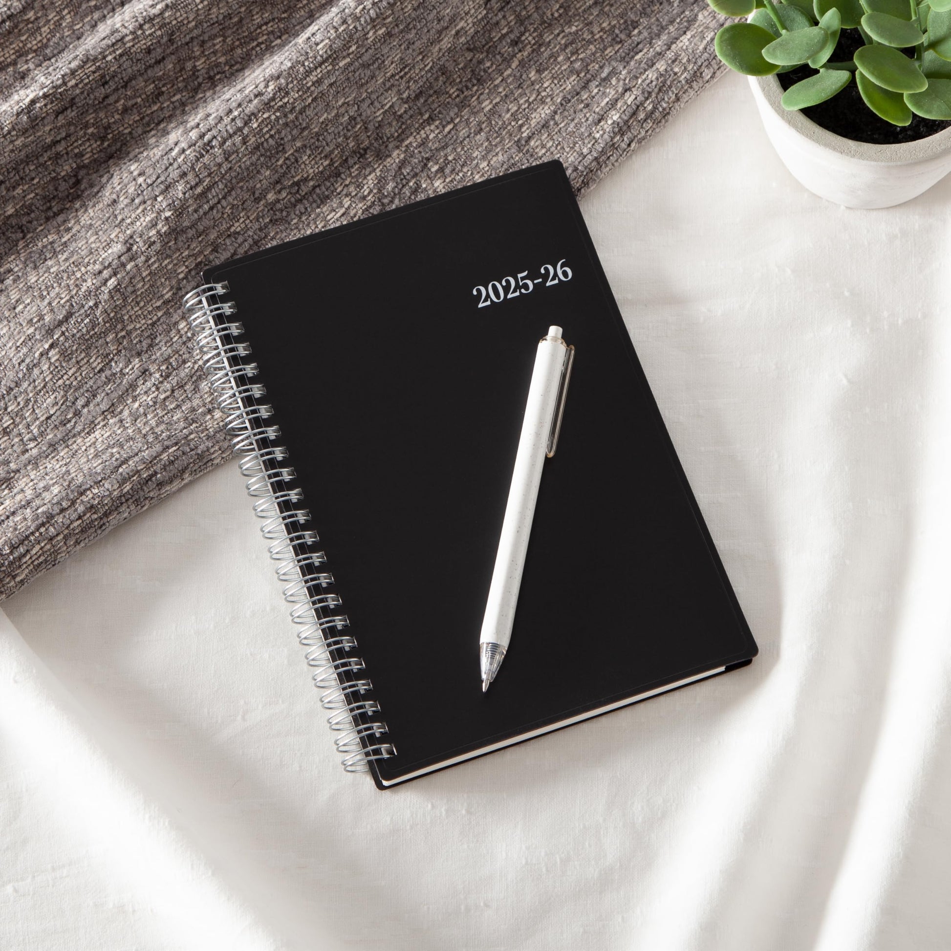 Blue Sky 2025-2026 Weekly and Monthly Academic Year Planner Calendar, July 2025 - June 2026, 5" x 8", Flexible Cover, Wirebound, Laminated Tabs, Enterprise (Enterprise 2025-2026, 5" x 8")