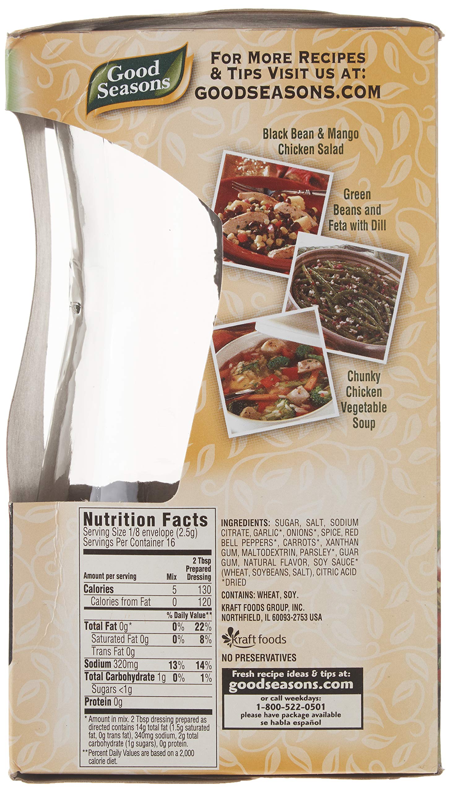 Good Seasons Italian Dressing Mix, 2 Packages with Cruet, 1.4 Oz. Net