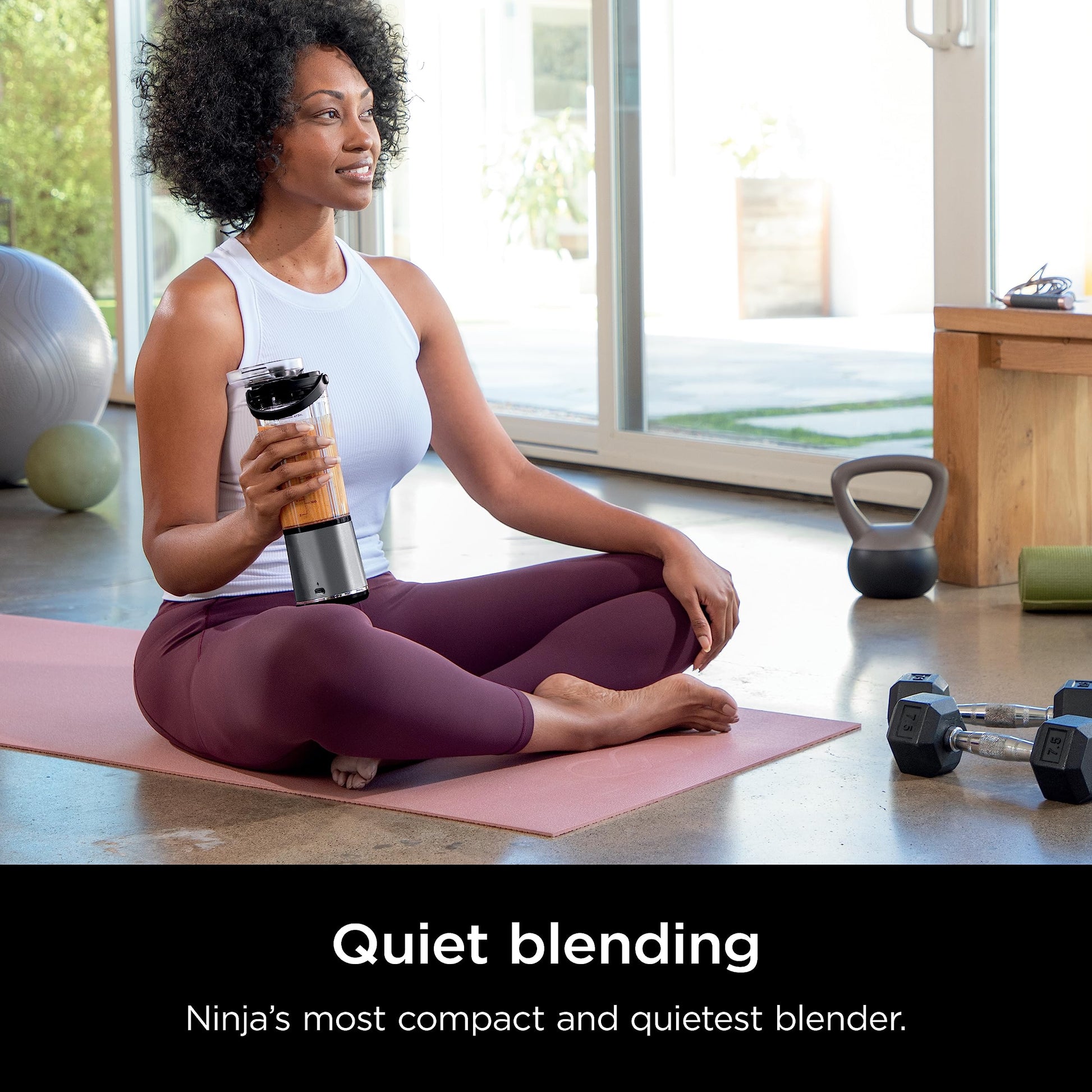 Ninja BC151BK Blast Portable Blender, Cordless, 18oz. Vessel, Personal Blender-for Shakes & Smoothies, BPA Free, Leakproof-Lid & Sip Spout, USB-C Rechargeable, Dishwasher Safe Parts, Black