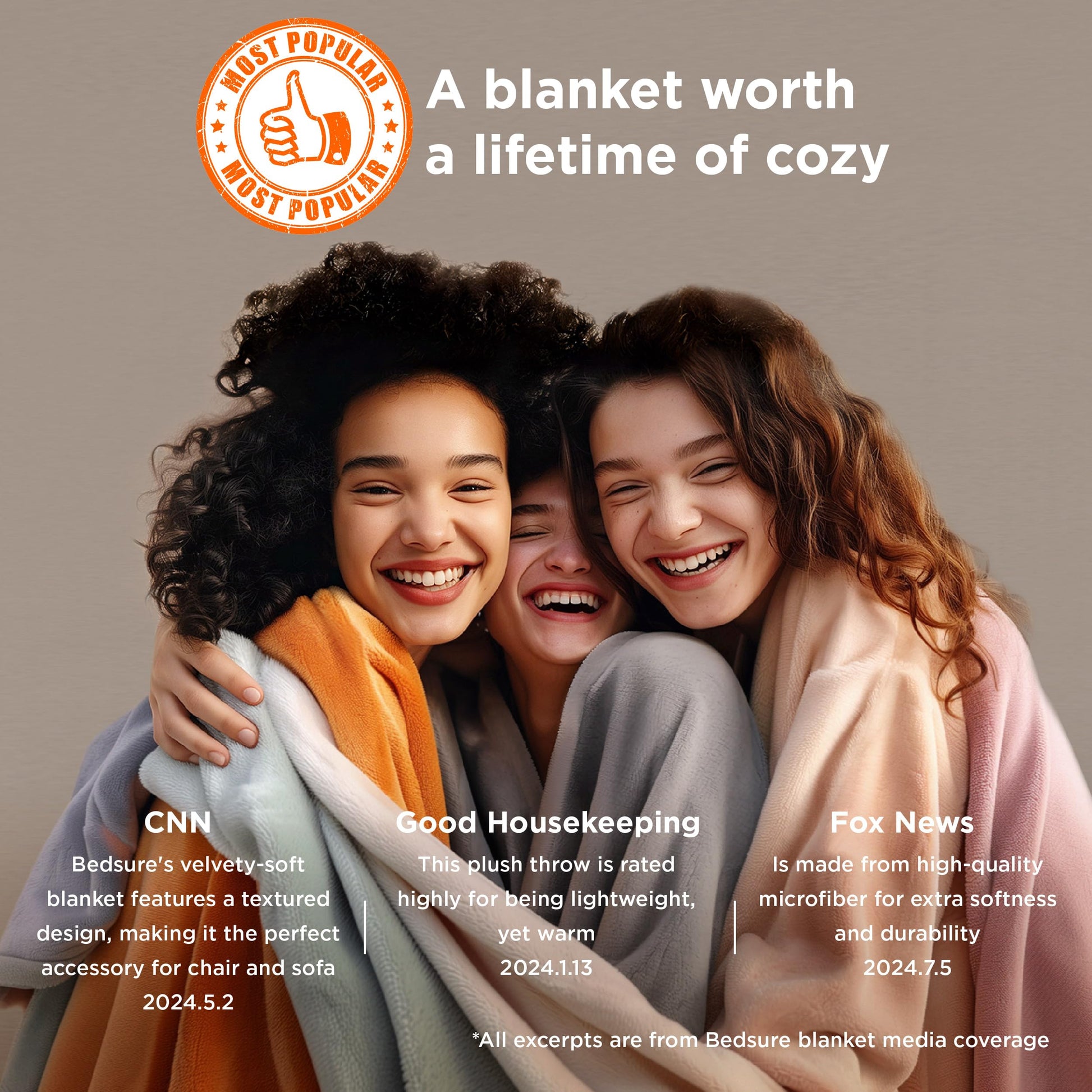 Bedsure GentleSoft Fleece Bed Blankets Queen Size Grey - Soft Lightweight Plush Fuzzy Cozy Luxury Fall Blanket Microfiber, Room Home Decor Gifts for Women and Men, 90x90 inches