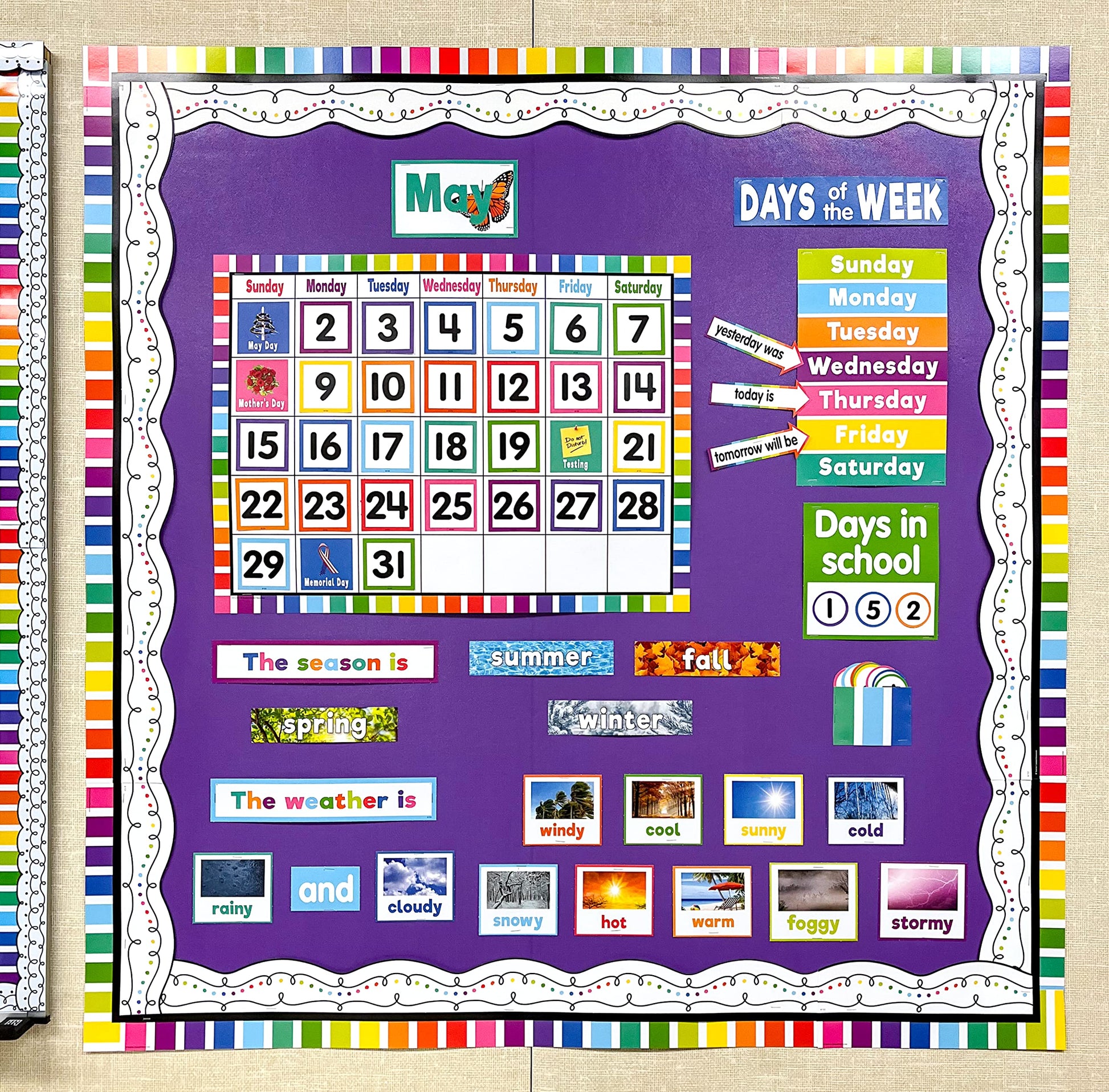 Teacher Created Resources Squiggles and Colorful Dots Die-Cut Rolled Border Trim (TCR8915)