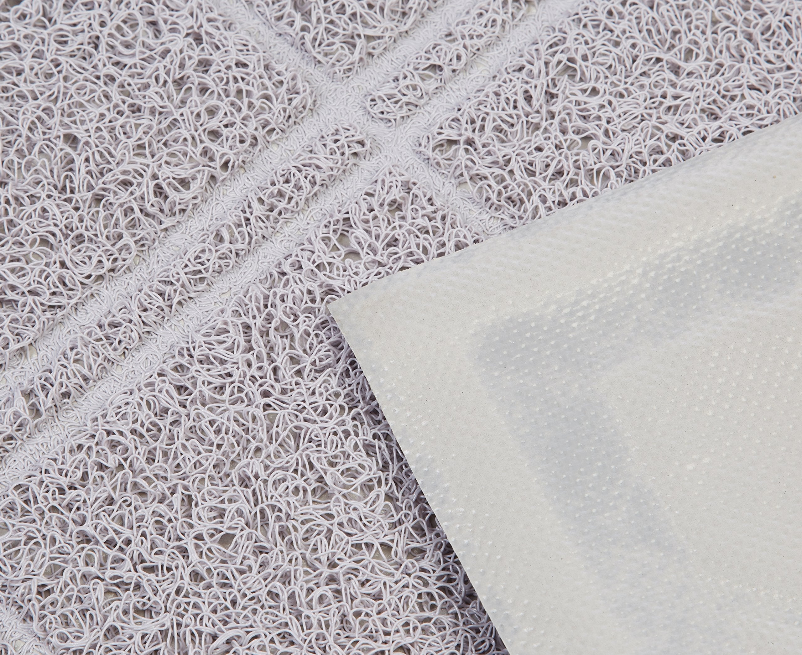 Amazon Basics Less-Mess Cat Litter Box Mat, Unscented, 24" x 35", Grey