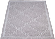 Amazon Basics Less-Mess Cat Litter Box Mat, Unscented, 24" x 35", Grey