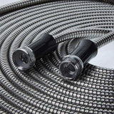 Bionic Steel Metal Garden Hose 50 Ft with Nozzle, 304 Stainless Steel Water Hose, 50 Ft Garden Hose Tough & Flexible, Lightweight, Crush Resistant Fittings, Kink & Tangle Free, Rust Proof - 2024 Model