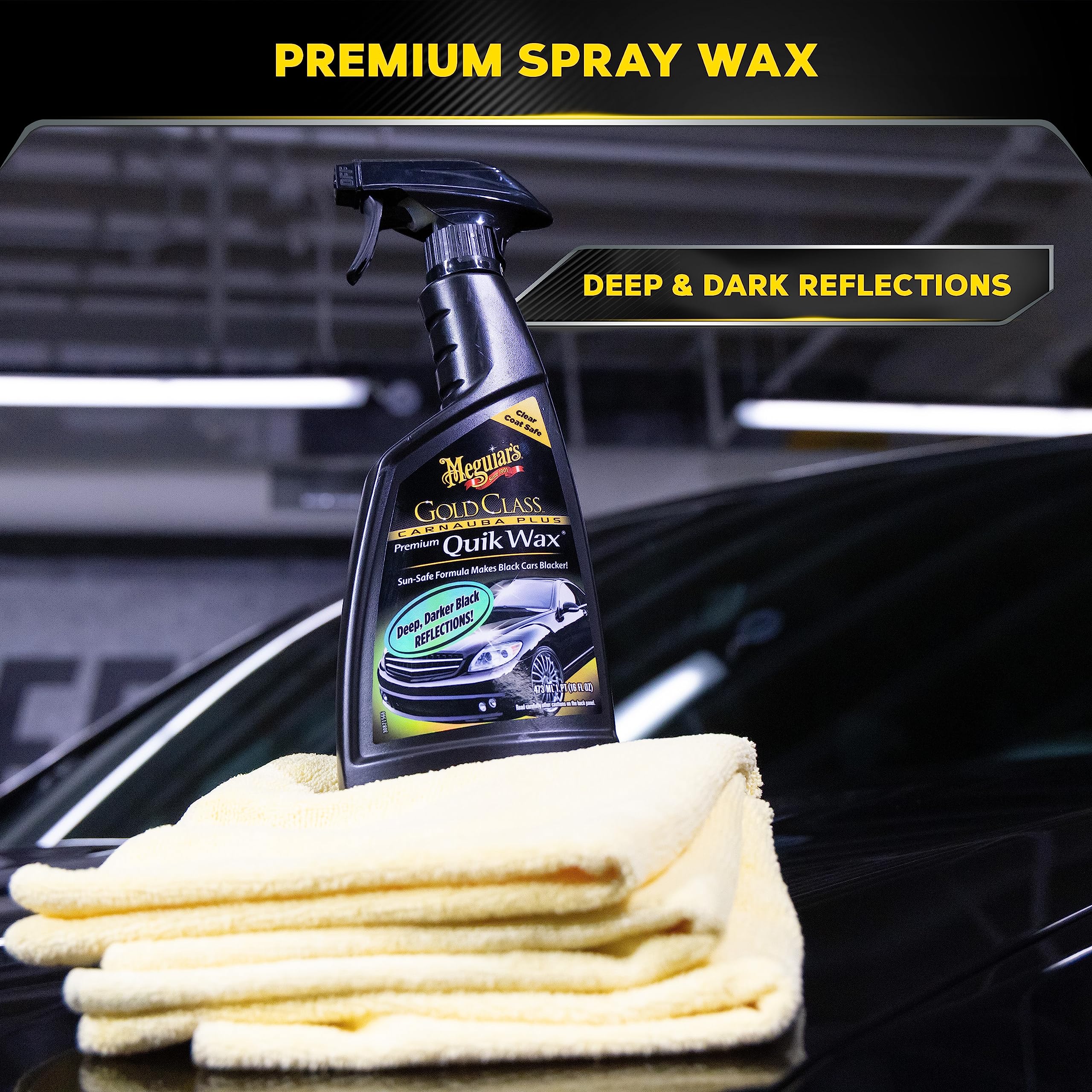 Meguiar's Gold Class Carnauba Plus Premium Liquid Wax - Long-lasting Protection, Deep Shine, Easy Application - The Perfect Car Wax for All Vehicles with Glossy Paint - 16 Oz