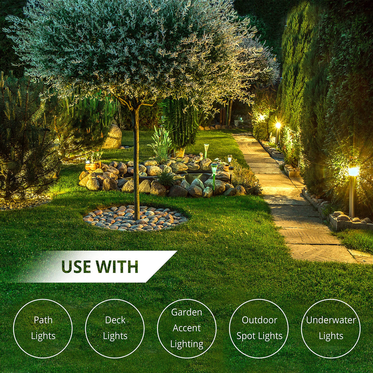 Wirefy 12/2 Low Voltage Landscape Lighting Copper Wire - Outdoor Direct Burial - 12-Gauge 2-Conductor 250 Feet | Landscape Lighting Wire | 12/2 Landscape Wire