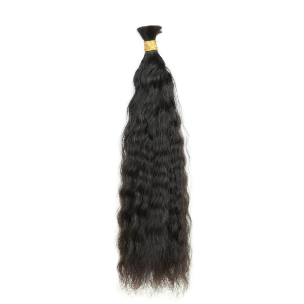 Wet and Wave Natural Black Bulk Hair 100% Unprocessed Human Hair