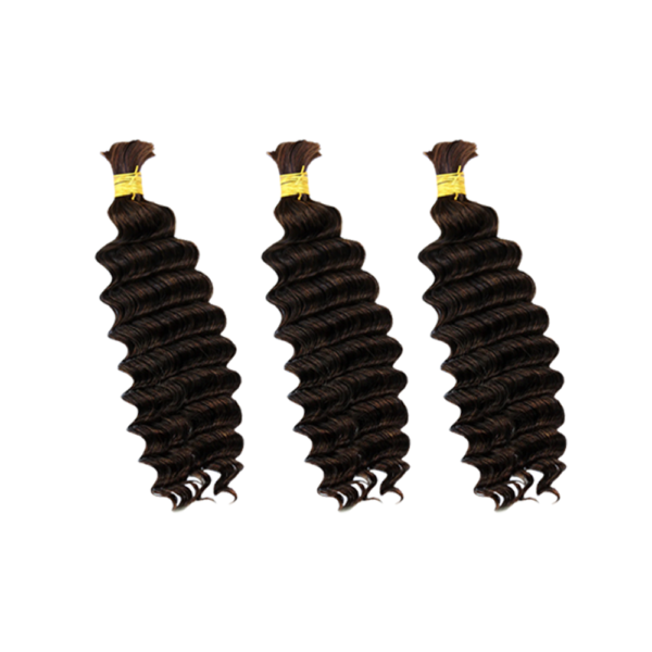 Deep Wave Natural Black/Colored Bulk Hair 100% Unprocessed Human Hair