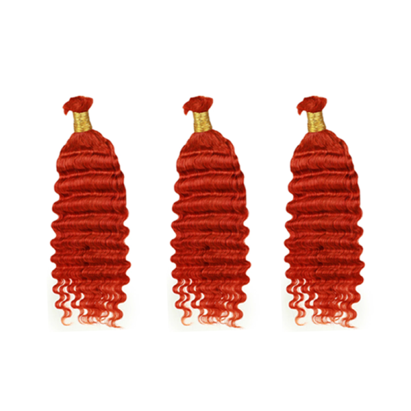 Deep Wave Natural Black/Colored Bulk Hair 100% Unprocessed Human Hair