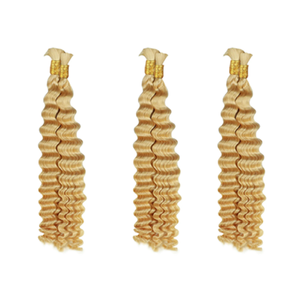 Deep Wave Natural Black/Colored Bulk Hair 100% Unprocessed Human Hair