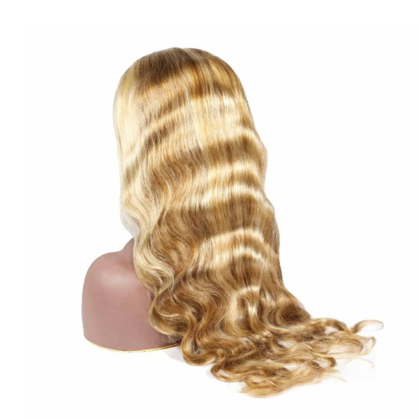 Straight Body Wave P30-613 13Ã4 Transparent Lace Frontal Wig 180% Density