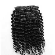 Deep Wave Invisible Clip in Natural Black Hair Extensions 100% Real Human Hair