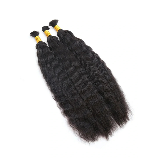 Wet and Wave Natural Black Bulk Hair 100% Unprocessed Human Hair