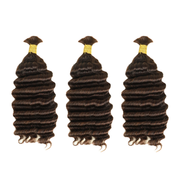 Deep Wave Natural Black/Colored Bulk Hair 100% Unprocessed Human Hair