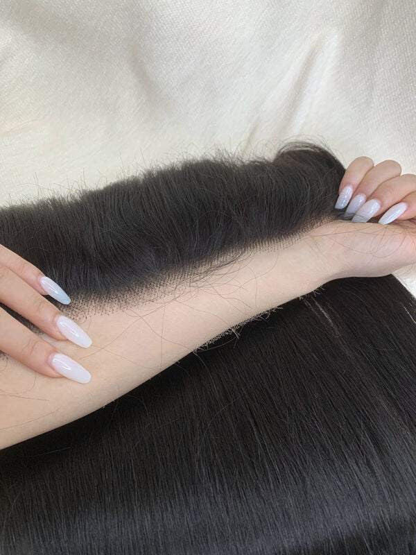 Raw 13X4 Straight and Indian Wavy HD/Transparent Lace Unprocessed Human Hair