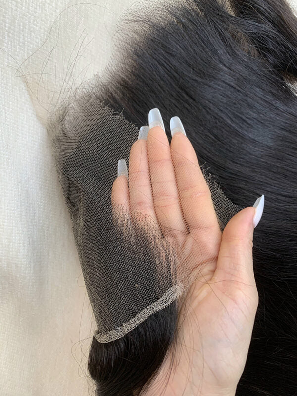 Raw 13X4 Straight and Indian Wavy HD/Transparent Lace Unprocessed Human Hair