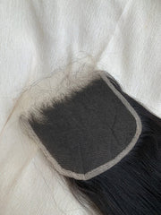 Raw 5X5 Straight Indian Wavy HD Lace Unprocessed Human Hair