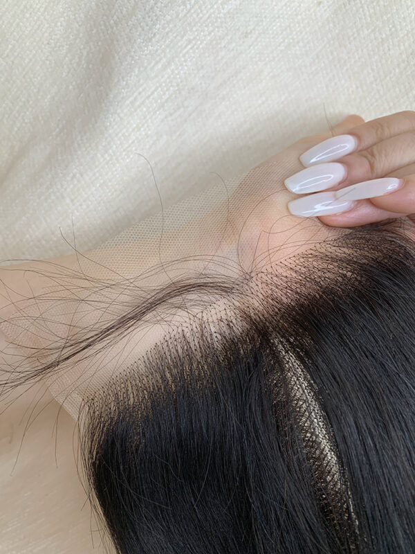 3 Bundles Straight + 5Ã5 Transparent Lace Closure Invisible Lace Top Quality Premium Hair