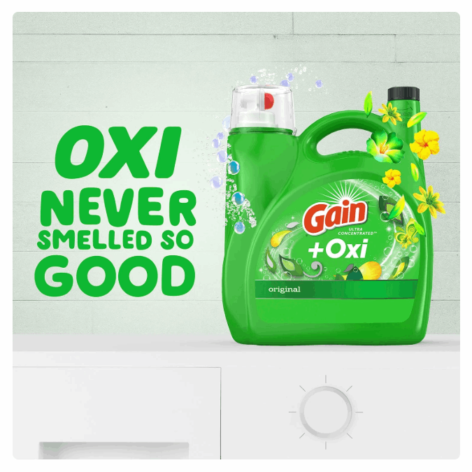 Gain + Oxi Liquid Laundry Detergent, Original, 159 Loads, 170 fl. oz.