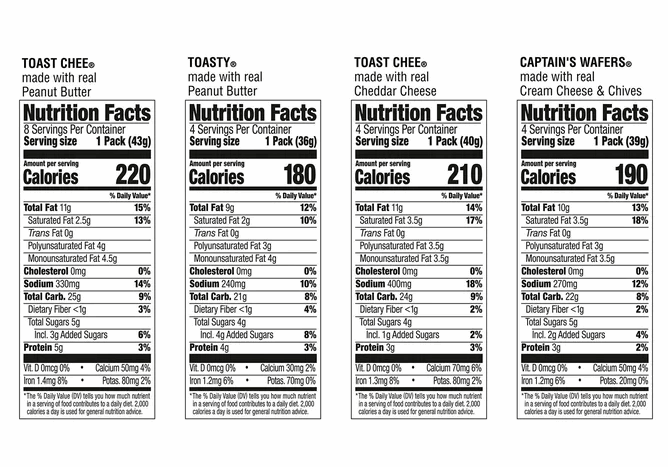 Lance Variety Pack Sandwich Crackers, 40 pk