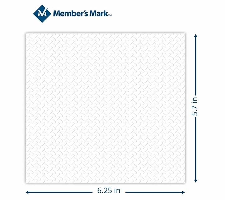 Member's Mark Everyday 1-Ply White Napkins 4 pks., 300 napkins/pk.