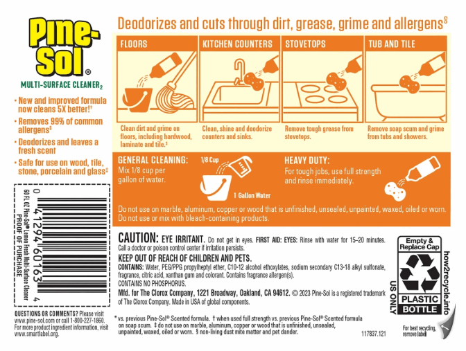 Pine-Sol Multi-Surface Cleaner, Lemon Scent, 2 ct., 120 fl. oz.