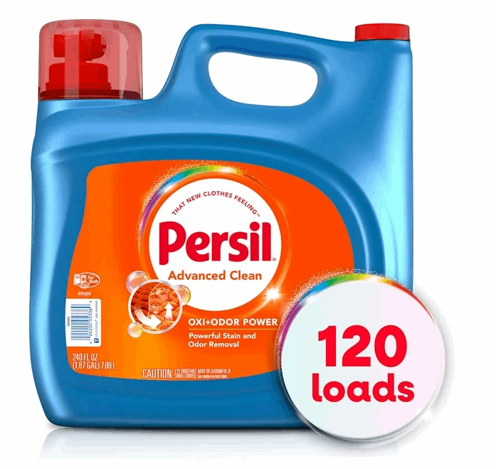 Persil OXI + Odor Power Liquid Laundry Detergent, 120 loads, 240 fl. oz.
